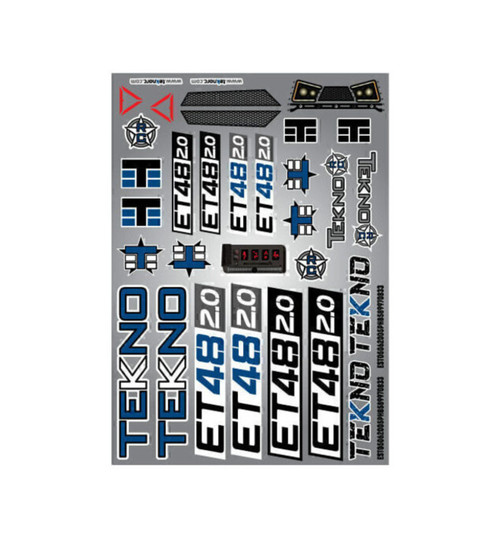 Tekno RC Decal Sheet (ET48 2.0) TKR9646