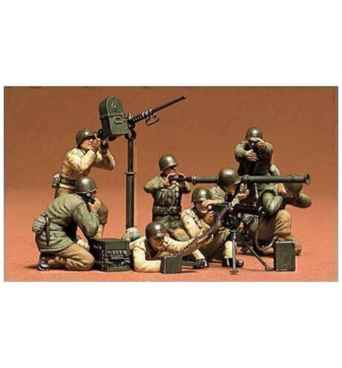 Tamiya 1/35 U.S. Gun And Mortar Team Plastic Model Kit TAM35086
