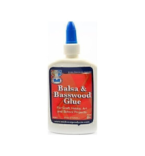 Midwest Products Balsa & Basswood Glue 4 Oz MID361