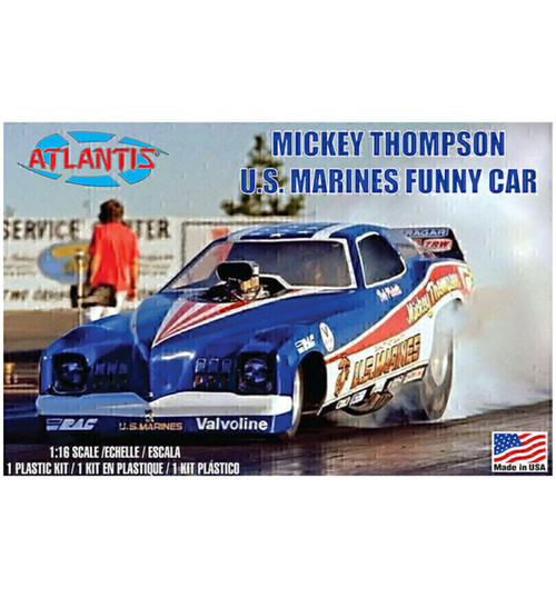 Atlantis Models 1/16 Mickey Thompson Marines Funny Car Plastic Model Ki AANH1499