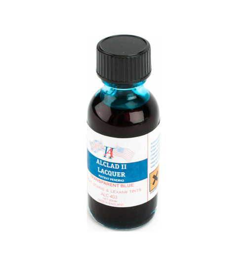Alclad II Lacquers Transparent Blue 1oz ALC403