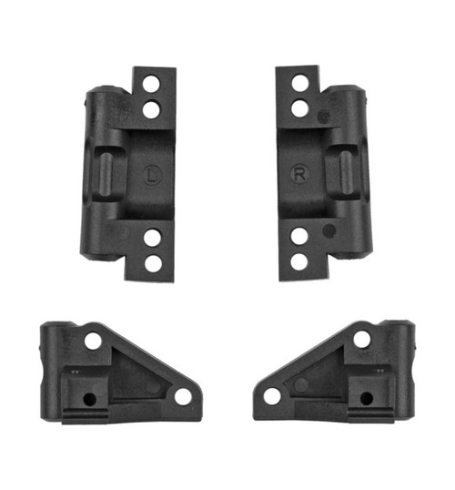 Associated Rc10 Front and Rear Arm Mounts, Black ASC6401