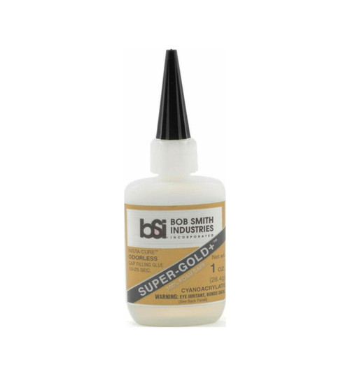 Bob Smith Industries Super-Gold+ 1 Ounce foam safe gap fillling CA glue BSI127