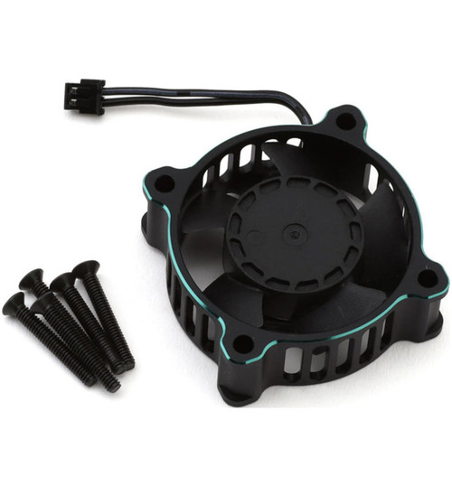 Cayote Crest 8/8 Evo Aluminum 30x30x10mm Esc Cooling Fan (Black/Aurora CYEAF0802