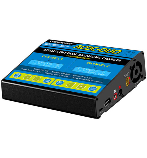 Common Sense RC Two-Port Multi-Chemistry Balancing Charger (Lipo/Lif CMSACDC-DUO