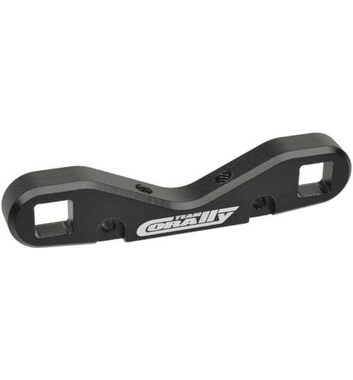 Corally Suspension Arm Mount Hd, Re-Fr, 8mm, Aluminum, Black COR00180-871