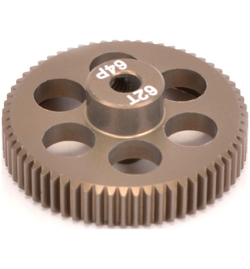 Core RC Pinion Gear 64DP 62T (7075 Hard) CR6462