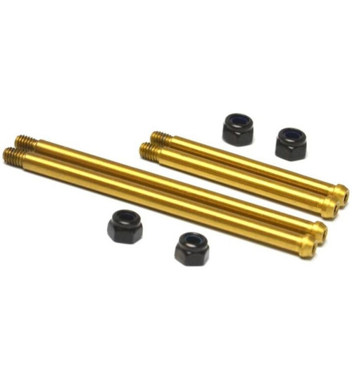 Exotek Rc10 Classic Bolted Hinge Pins 4 , Rear Arms, Steel with Nitride EXO2359