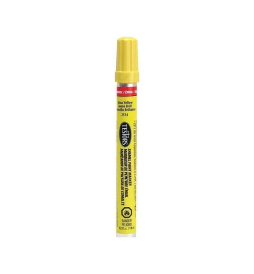 Testors Enamel Paint Marker Gloss Yellow TES2514C
