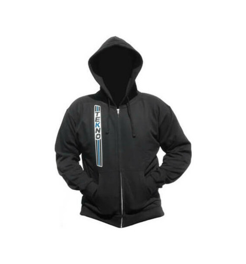 Tekno RC Stripe Zippered Hoodie vertical design black L TKRHOODIE05L