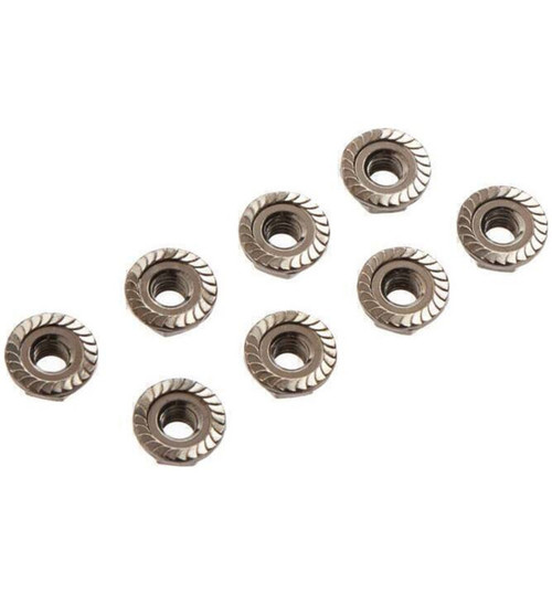 Tamiya Serrated Wheel Nuts 4mm Black (8) TAM42282