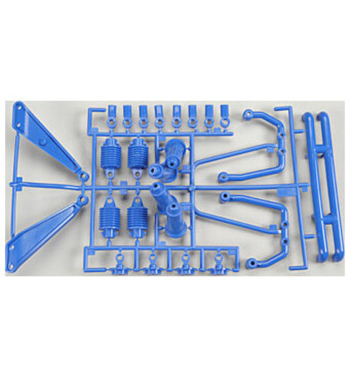 Tamiya F Parts Clodbuster Blue Suspension Parts TAM0005969