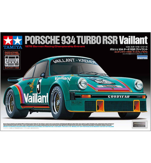 Tamiya 1/24 Porsche 934 Turbo RSR Vaillant LE Plastic Model Kit TAM24334