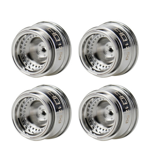 Hot Racing Axial SCX30 4mm offset Chrome Brass 12g Wheels SXTY916H08