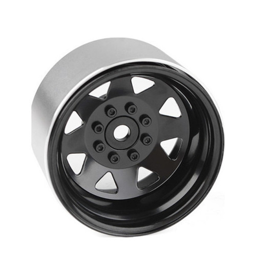 RC4WD 8 Lug Deep Dish Wagon 1.9 Steel Stamped Beadlock Wheels Black RC4Z-W0084