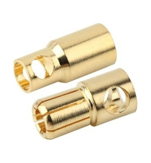 Racers Edge 6mm Gold Plated Banana Plugs Male & Female 5 Pair RCE1666