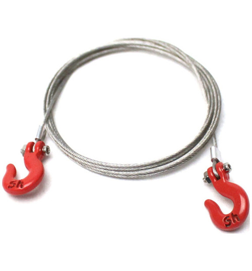 Racers Edge 1:10 Scaler Tow Hooks and Braided Wire Set RCE3411