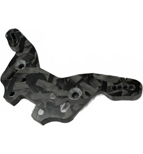 R1Wurks (LD3 Series) Rear Carbon Fiber Shock Tower Matte For-R1W900184-F