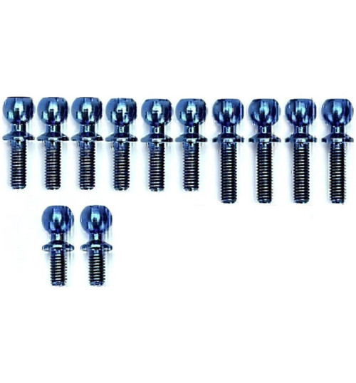 R1Wurks (B7 Series) Turnbuckle Ball Stud Set Titan Blue 12 R1W900091