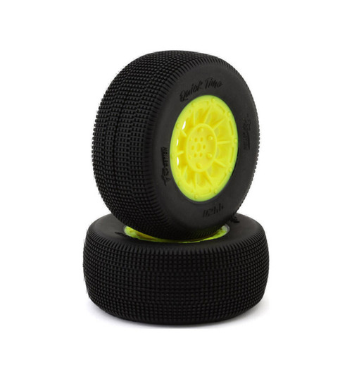 Pro-Motion Quicktime Sct 2.2 Short Course Pre-Mount Tires Yellow PMT4420-T3-Y-0