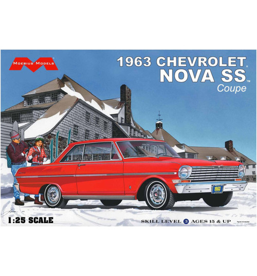 Moebius Models 1963 Chevrolet Nova SS Coupe 1/25th Scale MOE2319