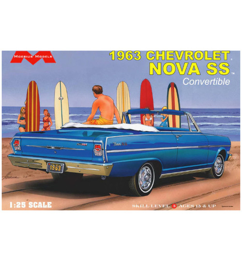 Moebius Models 1/25 1963 Chevrolet Nova SS Convertible Plastic Model Kit MOE2318