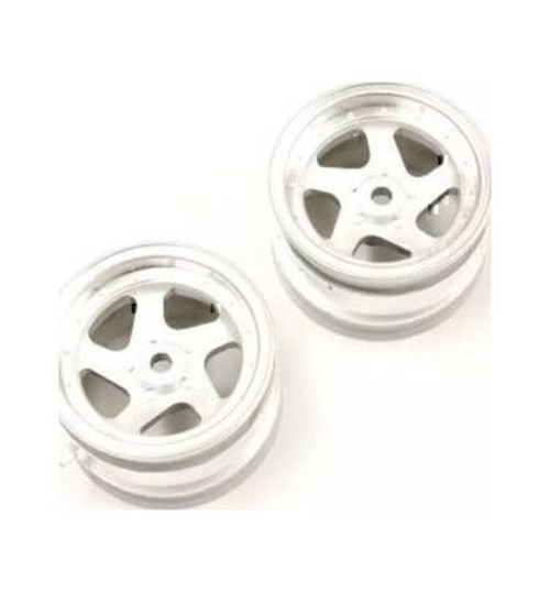 Kyosho 5 Spoke Wheel 43mm Satin Chrome / 2pcs / Optima KYOOTH244SCC
