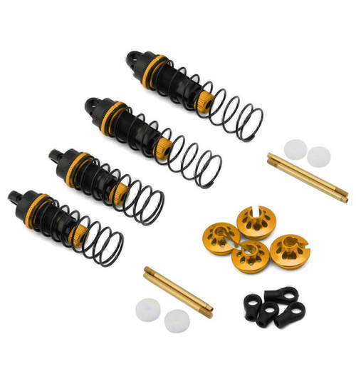 Koswork 12mm Aluminum Big Bore Vintage 1/10 Buggy Shocks Set (Gold/Bl-KOS04901GD