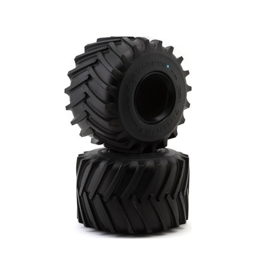 JConcepts Firestorm Full Cleat 2.6 Monster Truck Tires (2) (Blue) JCO3195-01