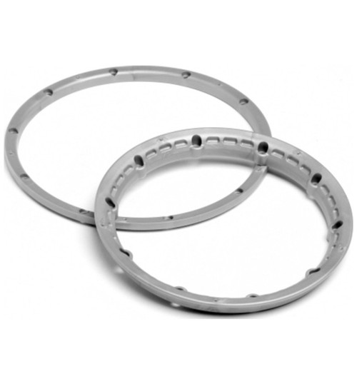 HPI H/D Wheels Beadlock Rings Silver (2) HPI3272