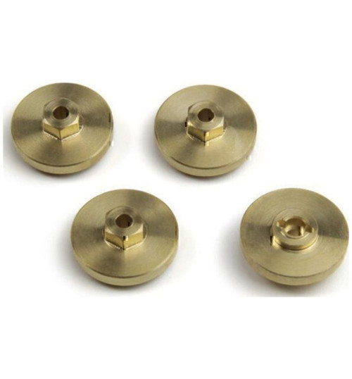HPI 7mm Hex Hub Weight Set +4mm (Brass/4 pieces) HPI161235