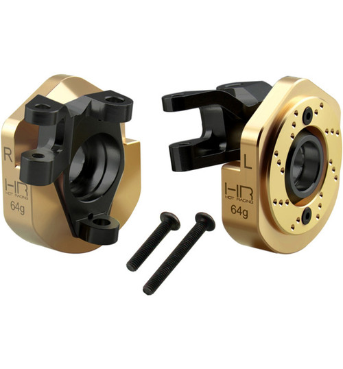 Hot Racing Axial SCX10 III Aluminum Steering Knuckles Brass Weight AR45 SXTT21XH