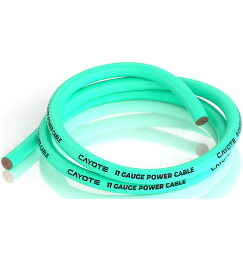 Cayote Thin-Wall Silicone Wire (Aurora Green) (1 Meter) (11awg) CYECW07