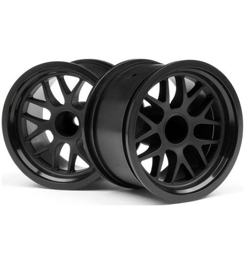 HPI BBS Spoke Wheels 48x34mm Black 14mm Offset (2) HPI109155
