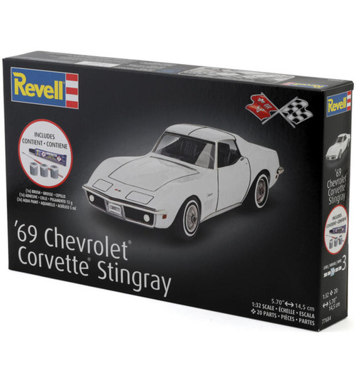 Revell 1/32 1969 Chevrolet Corvette Stingray Plastic Model Kit RMX77684