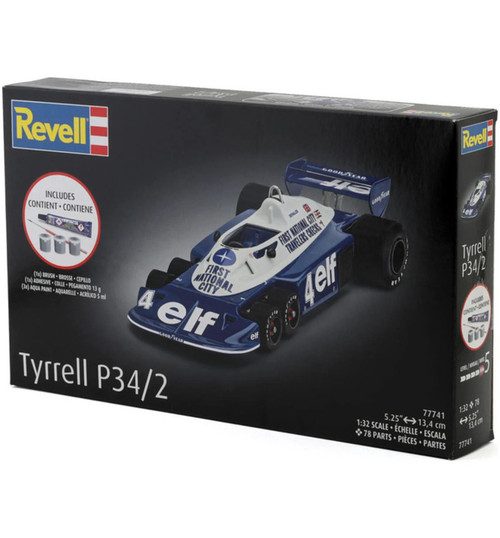Revell 1/32 Tyrrell P34/2 6-Wheel Formula 1 Car Plastic Model Kit RMX77741