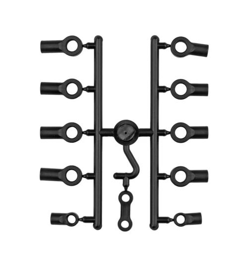 Associated Rc10 Shock Rod End Set, Black ASC7837