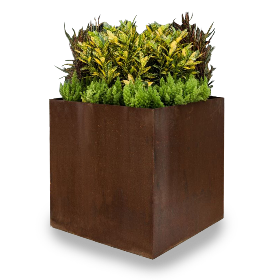 Square Cor-Ten Planters