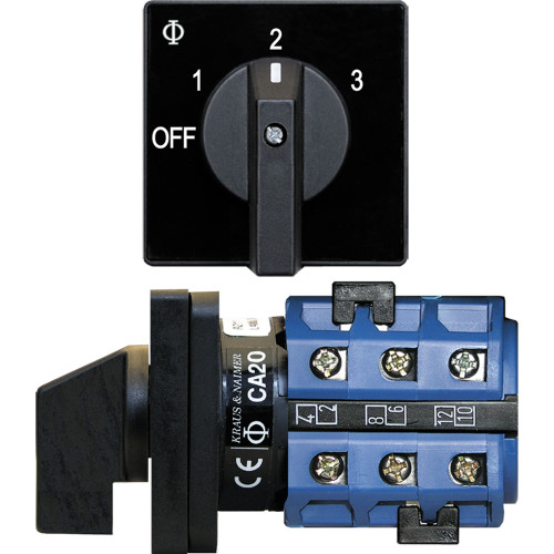 9010 - Blue Sea 9010 Switch, AV 120VAC 32A OFF +3 Positions
