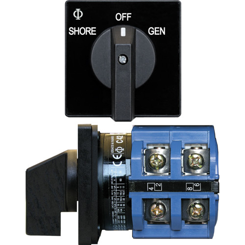 9011 - Blue Sea 9011 Switch, AV 120VAC 65A OFF +2 Positions