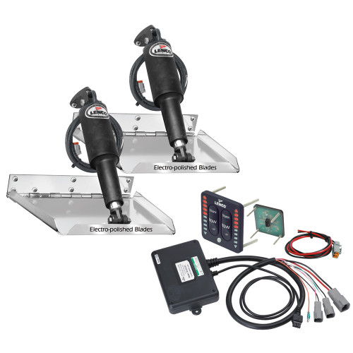 RT16X12I - Lenco 16" x 12" Standard Performance Trim Tab Kit w/LED Indicator Switch Kit 12V