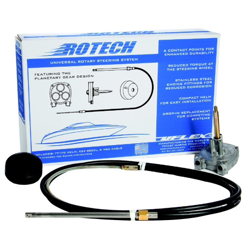ROTECH09FC - UFlex Rotech 9' Rotary Steering Package - Cable, Bezel, Helm