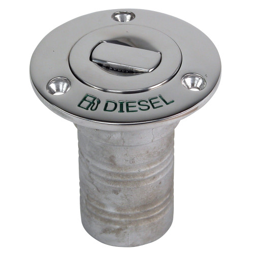 6895CBLUE - Whitecap Bluewater Push Up Deck Fill - 2" Hose - Diesel