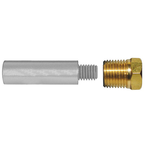 TEC-E3-C - Tecnoseal E3 Pencil Zinc w/Brass Cap