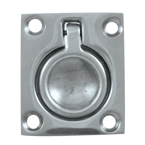 S-3360C - Whitecap Flush Pull Ring - CP/Brass - 1-1/2" x 1-3/4"