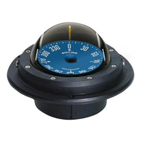 RU-90 - Ritchie RU-90 Voyager Compass - Flush Mount - Black