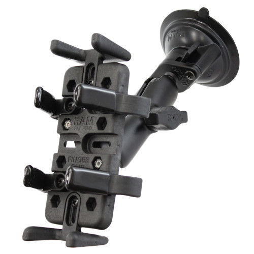 RAM-B-166-UN4U - RAM Mount Universal Finger Grip Holder Suction Cup Mount