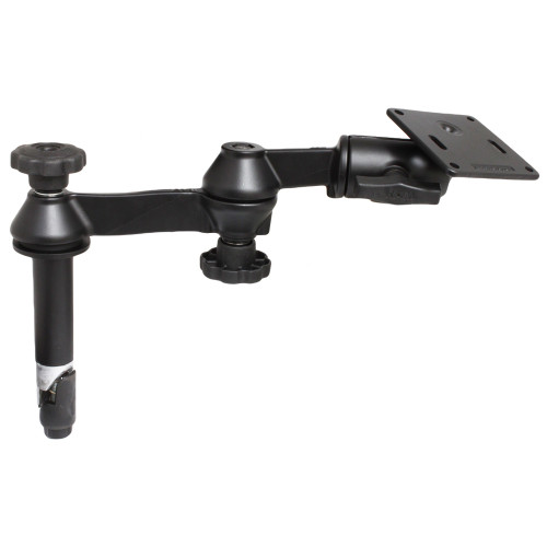 RAM-VP-SW1-4-2461 - RAM Mount Double Swing Arm w/4" Male & No Female Tele-Pole - VESA Plate