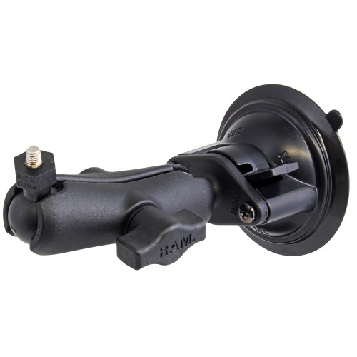 RAM-B-224-1-379-M616U - RAM Mount Suction Cup Mount w/1" Ball, including M6 X 30 SS HEX Head Bolt, f/Raymarine Dragonfly-4/5 &amp; WiFish Devices