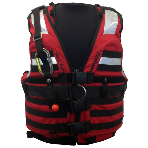 HBV-100-RD-M-XL First Watch HBV-100 High Buoyancy Type V Rescue Vest - Medium-X-Large - Red